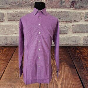 MOHAN CUSTOM MEN LONG SLEEVE DRESS SHIRT - SIZE 17.5
